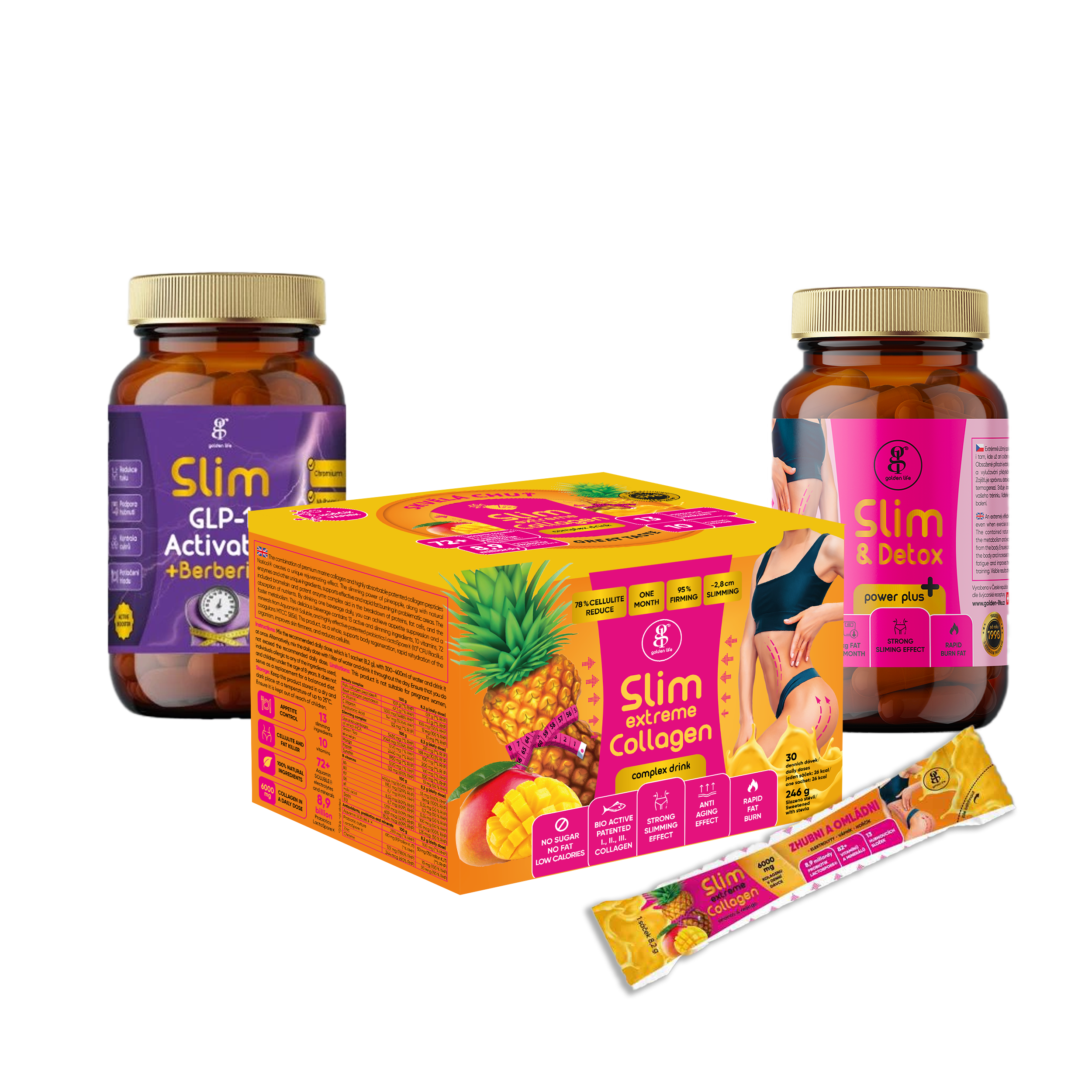 Slimming Trio box mango with GLP-1 - Golden-life.cz Slimming Trio box mango with GLP-1 - Golden-life.cz