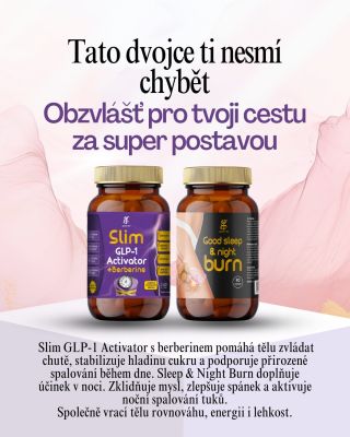 CZ: Podpora hubnutí ve dne i v noci s dokonalým duem od Golden Life Slim GLP-1 Activator + Sleep & Night Burn Komplexní...